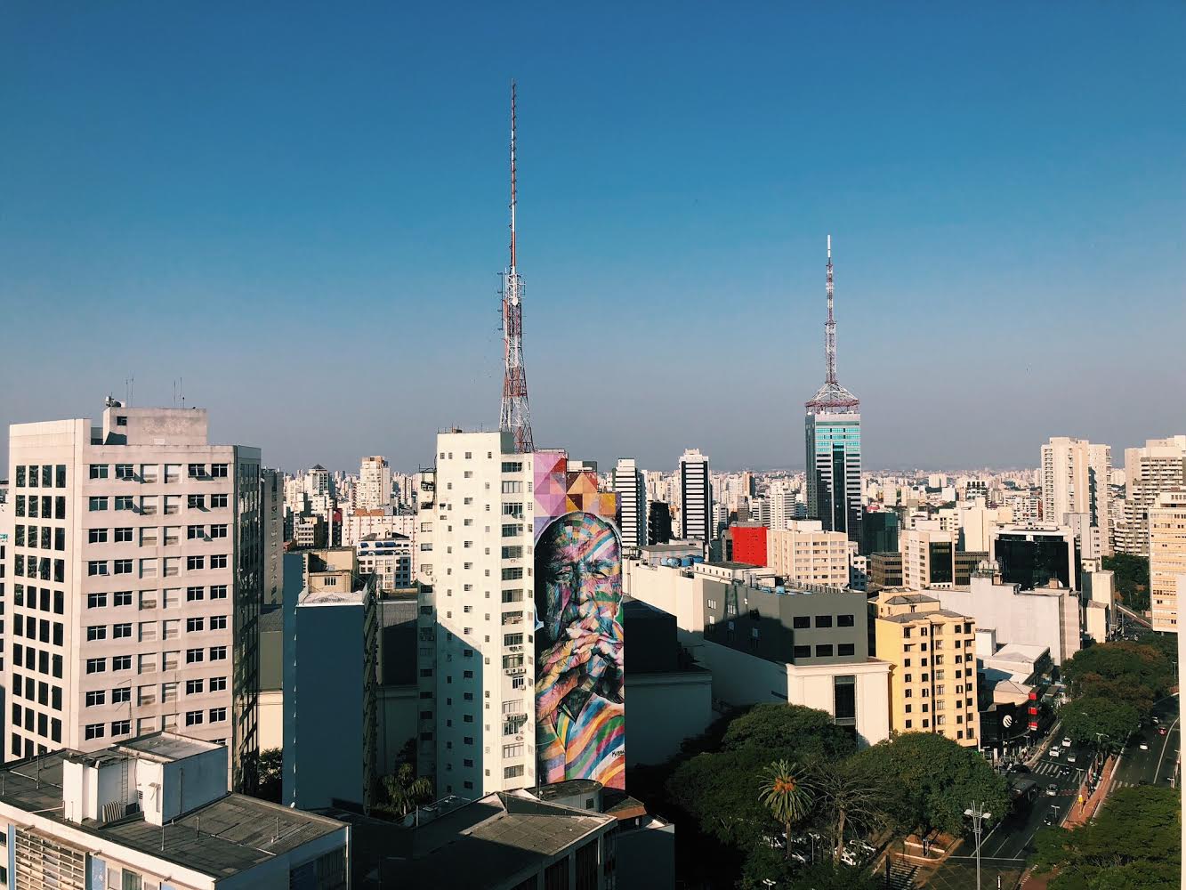 imagem demonstra vista do terraço do sesc avenida paulista